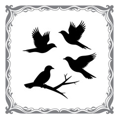 Clean Vector Birds – Silhouette Style