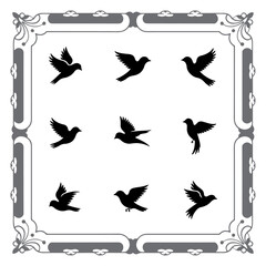 Classic Bird Shapes for Digital Art