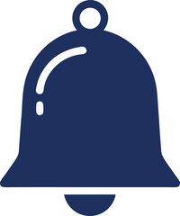 blue bell on white background