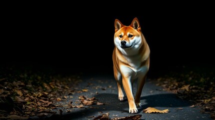 Poetry of a Shiba Inu in the Garden