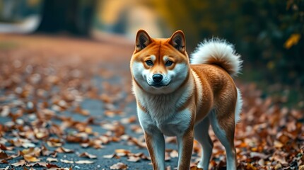 Poetry of a Shiba Inu in the Garden