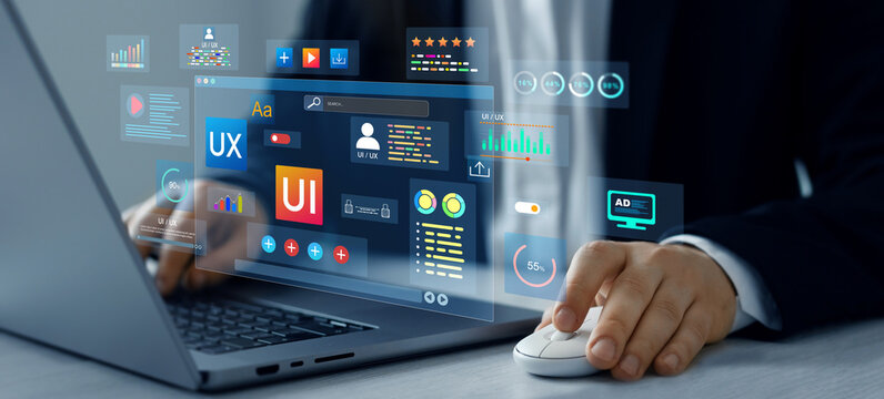 UX-UI design web and user design development.Holographic UI-UX, display UX-UI designer, creative planning, data visualization. Web application design,coding develop.User interface and experience.