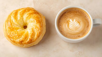 Savoring freshly baked pastries and rich coffee at a cozy  a delightful culinary experience