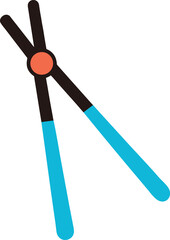 set of colored pencils isolated on white