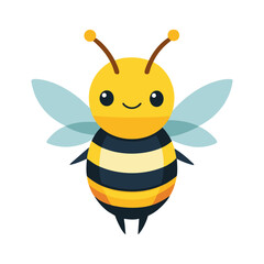Happy Bee Vector Art