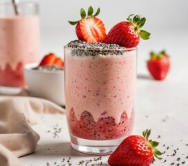 Strawberry Chia Seed Smoothie
