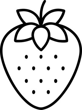 vector illustration of  strawbery on transparent background