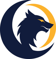 wolf howling at the moon