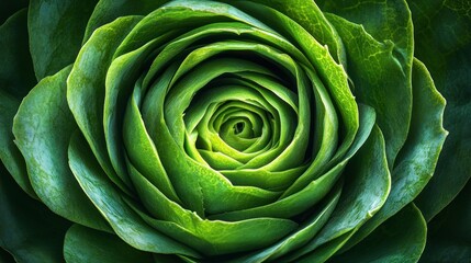 Close-up of vibrant green succulent rosette