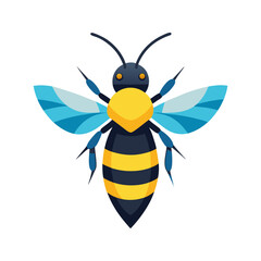 colorful bee cartoon character
