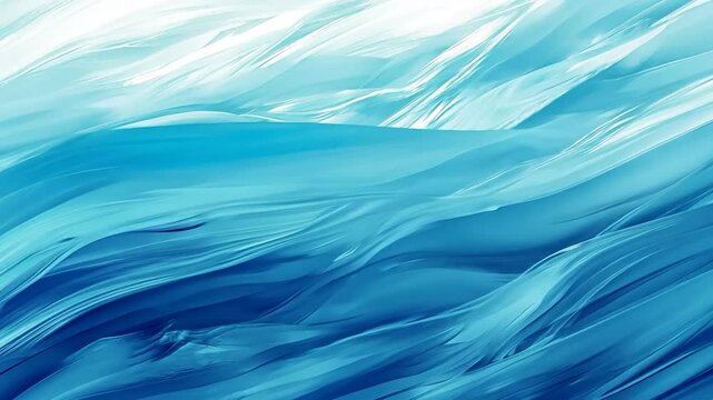 Abstract fluid, blue and white