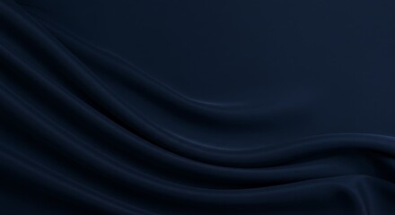 Obraz premium Abstract dark blue background. Silk satin. Navy blue color. Elegant background
