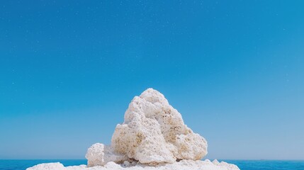 Serene beach scene abstract minimalist water background pastel summer vacation