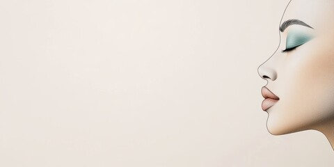 diversity awareness art, contemporary design with abstract pastel shapes, white backdrop, diverse face symbol, and ample space for an awareness message