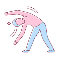 Stretch Reminder - Emphasizing Flexibility and Health Awareness  