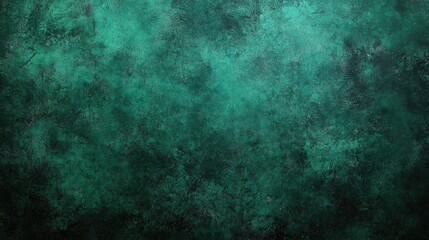 Naklejka premium Emerald Green Texture Background, Abstract Patina Surface with Mottled Overlay