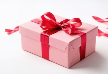 Fototapeta premium Wrapped Gift with Ribbon