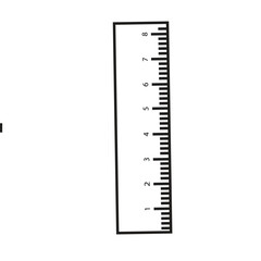 Ruler, handyman, school, icon