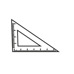 Ruler, handyman, school, icon