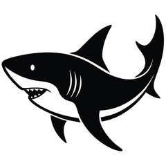 Fototapeta premium Shark Sea Creature Illustration