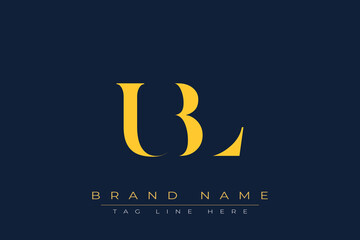 UBL abstract letter logo design. This logo is designed by three abstract letters.