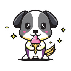 Obraz premium dog vector illustration.Food & Treats Dogs 