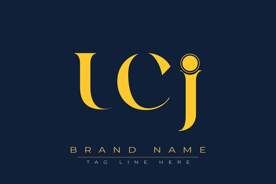 UCJ abstract letter logo design. This logo is designed by three abstract letters.