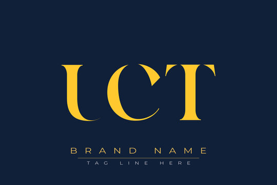 UCT abstract letter logo design. This logo is designed by three abstract letters.