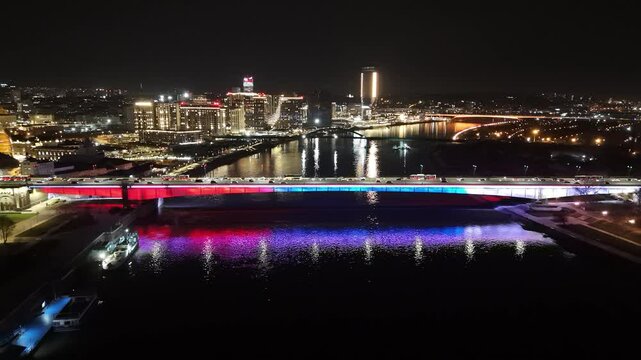 Belgrade, Brankov most, Branko bridge over Sava river in Serbia