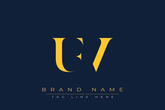 UFV abstract letter logo design. This logo is designed by three abstract letters.