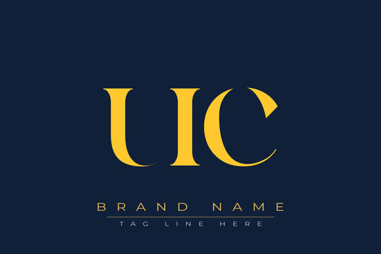 UIC abstract letter logo design. This logo is designed by three abstract letters.