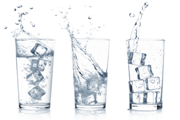 water pouring into glass