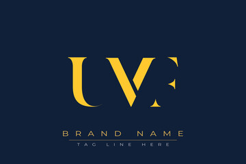 UMF abstract letter logo design. This logo is designed by three abstract letters.