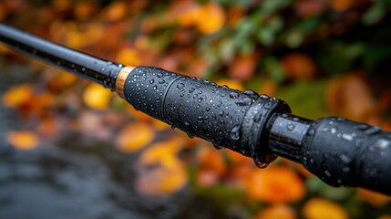 Fishing rod section close-up