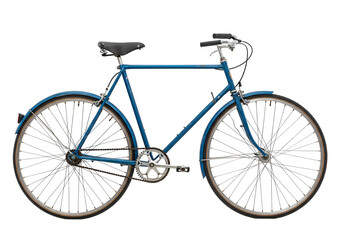 Obraz premium Classic Blue Bicycle: Stylish Road Bike Design