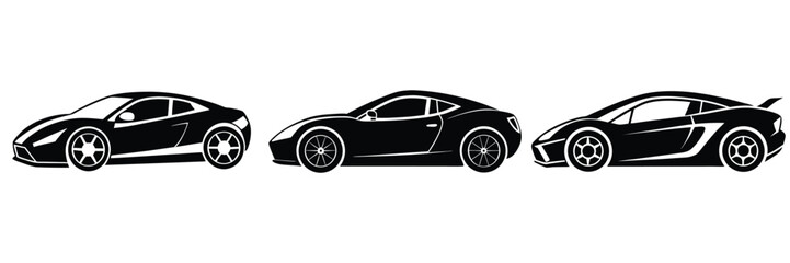 bundle of cars silhouette, car png
