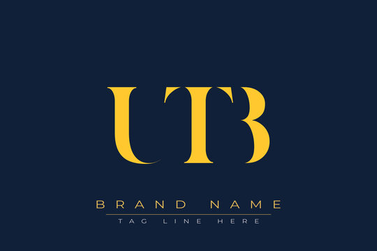 UTB abstract letter logo design. This logo is designed by three abstract letters.