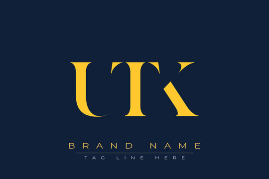 UTK abstract letter logo design. This logo is designed by three abstract letters.