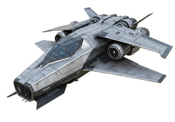 Futuristic Spaceship: Sci-Fi Starship Design and Render © Game