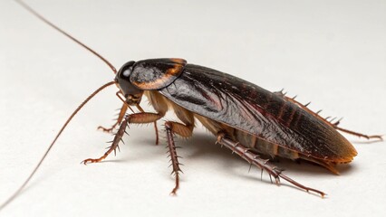Asian Cockroach on studio background
