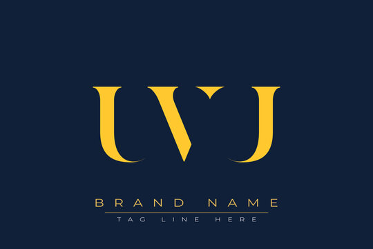 UVU abstract letter logo design. This logo is designed by three abstract letters.