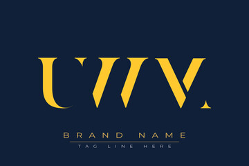 UWM abstract letter logo design. This logo is designed by three abstract letters.