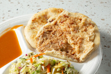 A view of some pupusas revueltas.