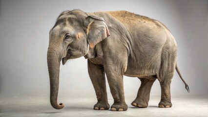 Fototapeta premium Asian Elephant on studio background 
