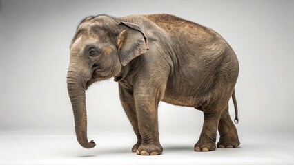 Obraz premium Asian Elephant on studio background 