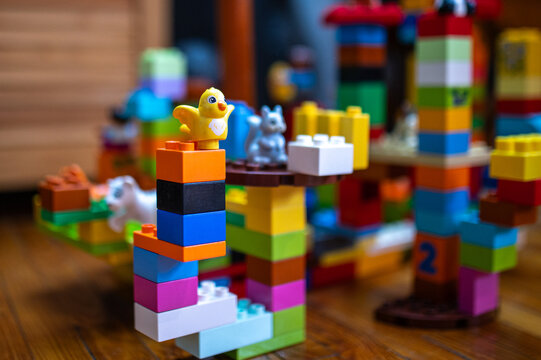 Lego toys in action