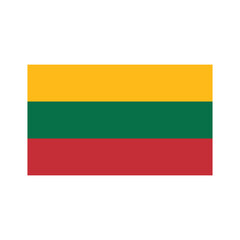Naklejka premium flag of lithuania
