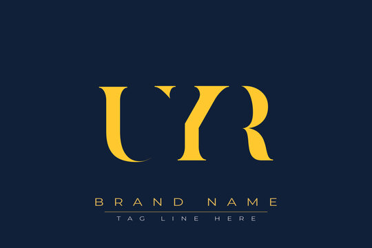 UYR abstract letter logo design. This logo is designed by three abstract letters.
