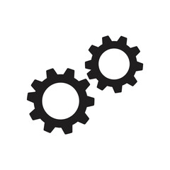 Interlocking Gears Teamwork, Collaboration, and Efficiency Icon