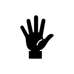 Hand waving with fingers spread symbolizing a casual goodbye or hello